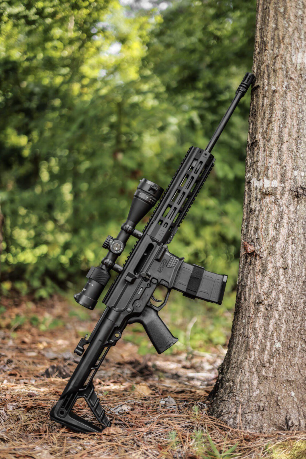 DBR Snake - Double barrel AR15 Rifle in the woods